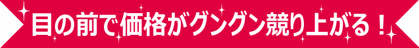 価格がグングン競り上がる